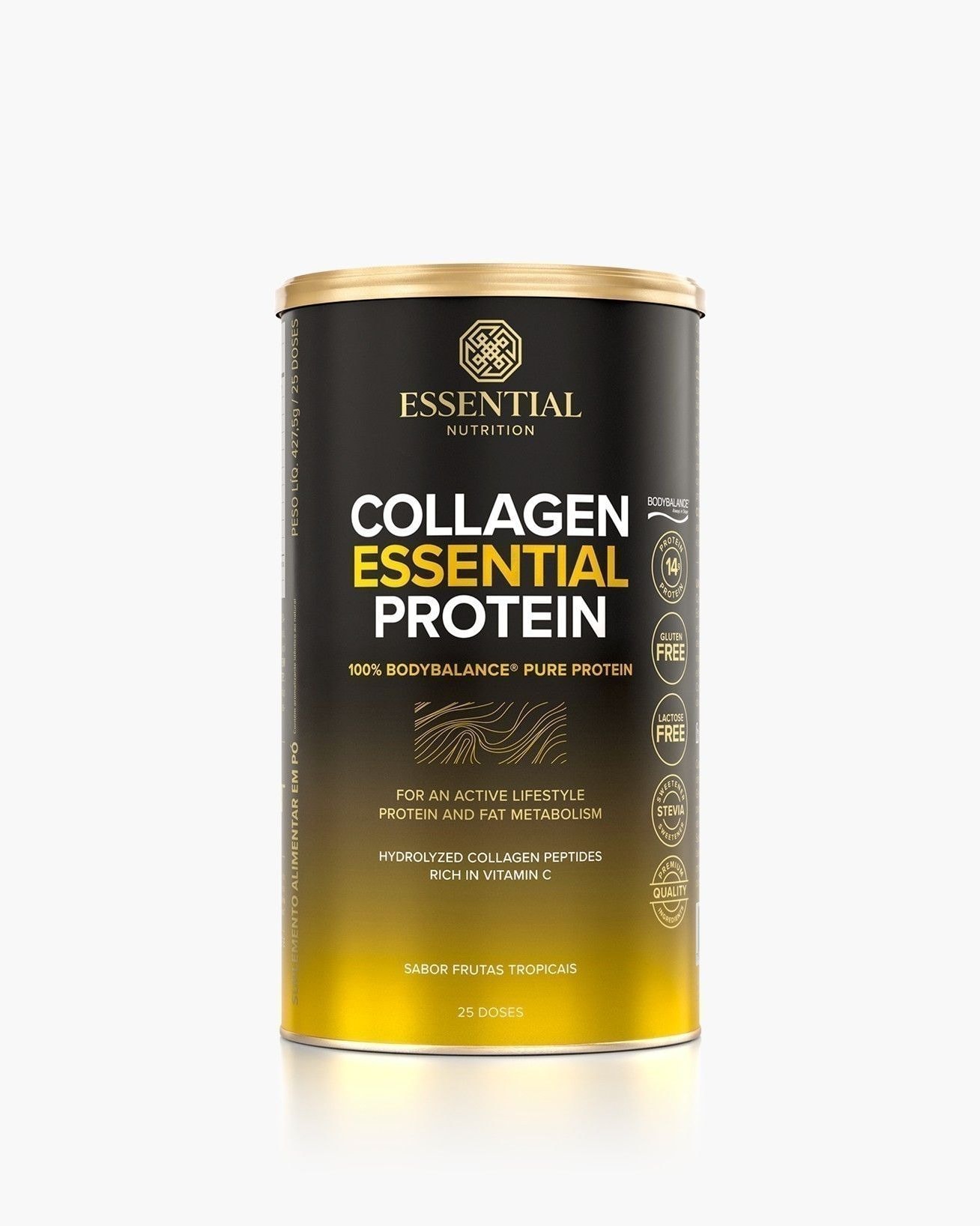 Collagen Essential Protein Frutas Tropicais Lata 25 doses